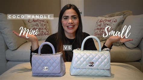 chanel coco mini vs small|chanel coco top handle small.